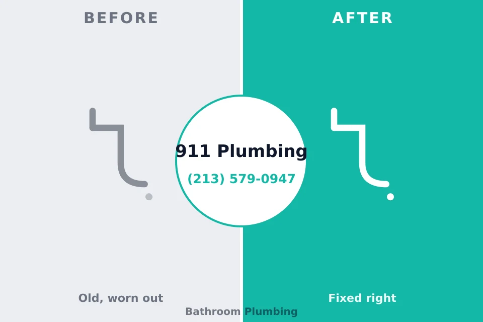 Before and after: plumbing company Tiffin, IA
